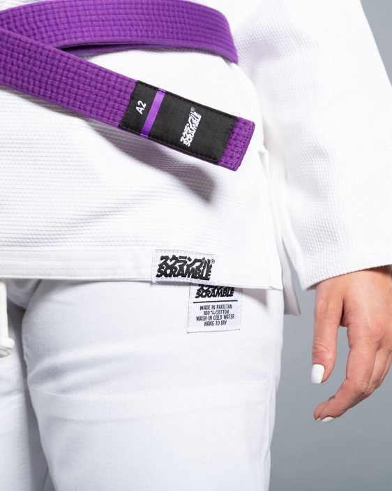 Scramble “Standard Issue” BJJ Gi - Female Cut - White