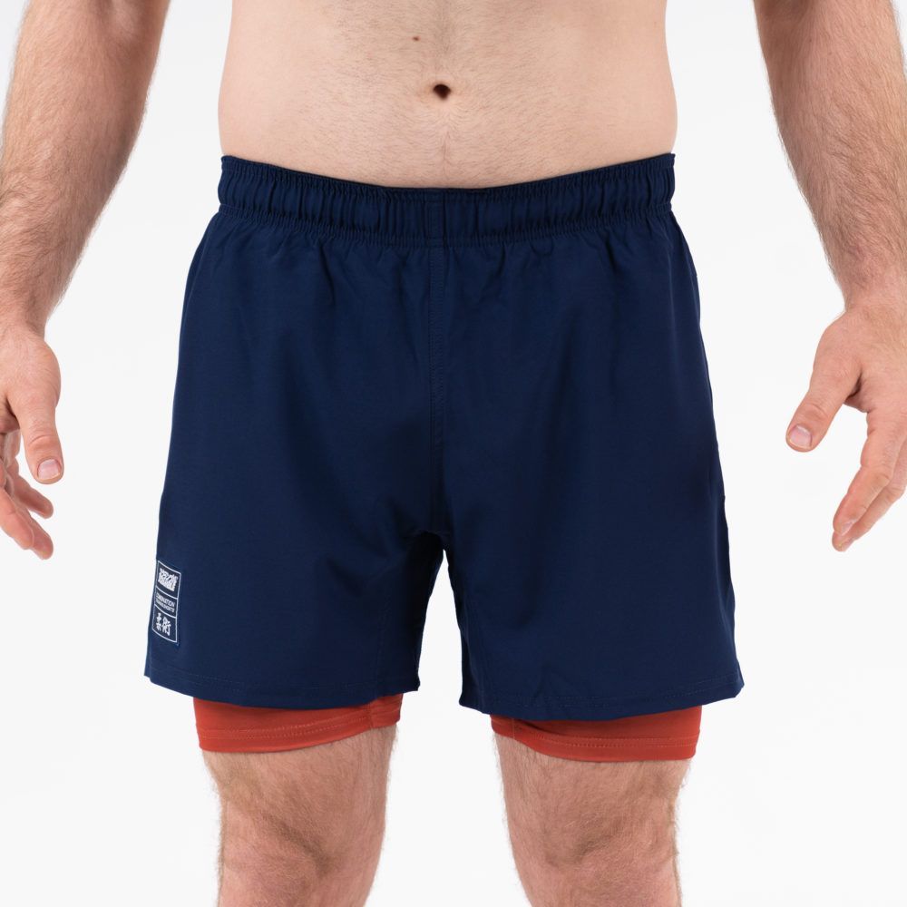 Scramble Combination Shorts - Navy/Red