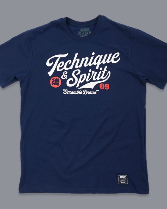 Scramble Technique and Spirit Tee - Navy