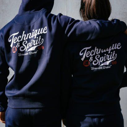 Scramble Technique and Spirit Pullover Hoodie - Navy