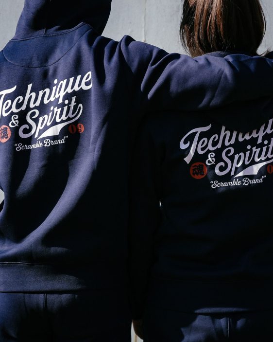 Scramble Technique and Spirit Pullover Hoodie - Navy