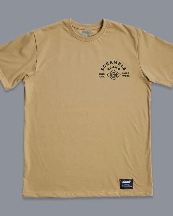 Scramble Less Talk Tee - Sand