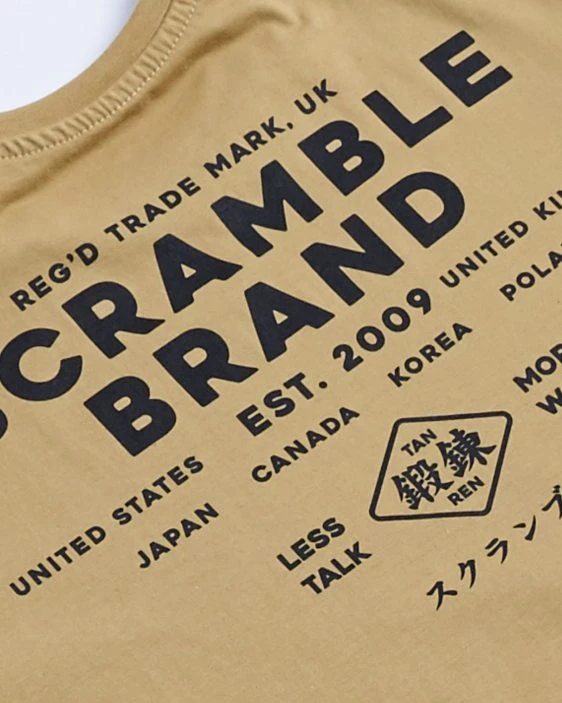 Scramble Less Talk Tee - Sand