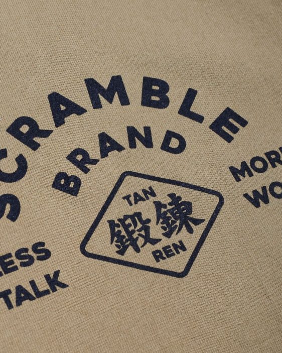 Scramble Less Talk Tee - Sand