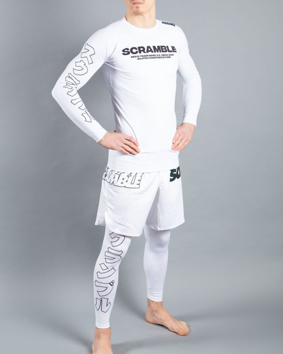 Scramble BASE Rashguard - White