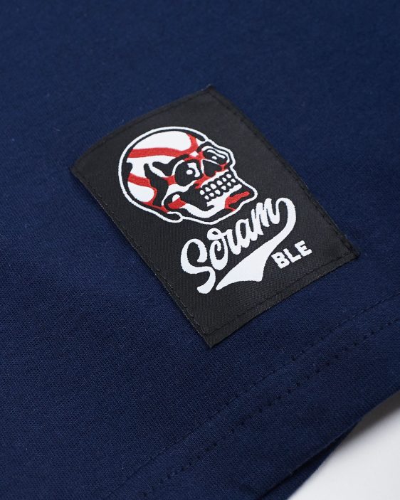 Scramble Skabuki Long Sleeved Tee - Navy