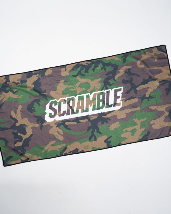 Scramble Brand Waffle Towel - Woodland Camo