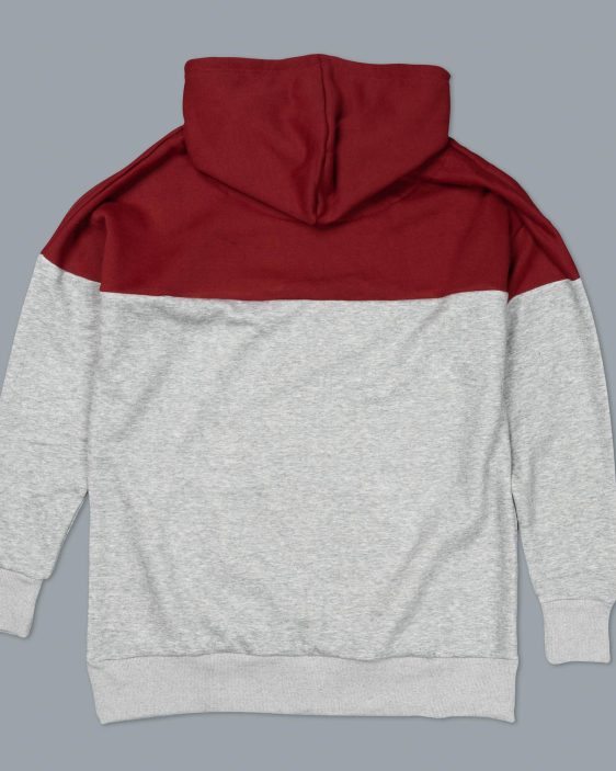 Scramble Takamiya Hoody - Burgundy/Grey