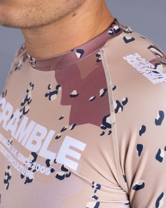 Scramble Base Rashguard - Choc Chip