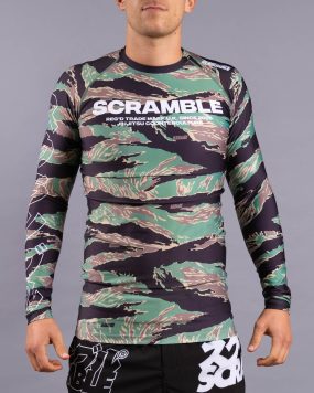 Scramble Base Rashguard - Tiger Camo