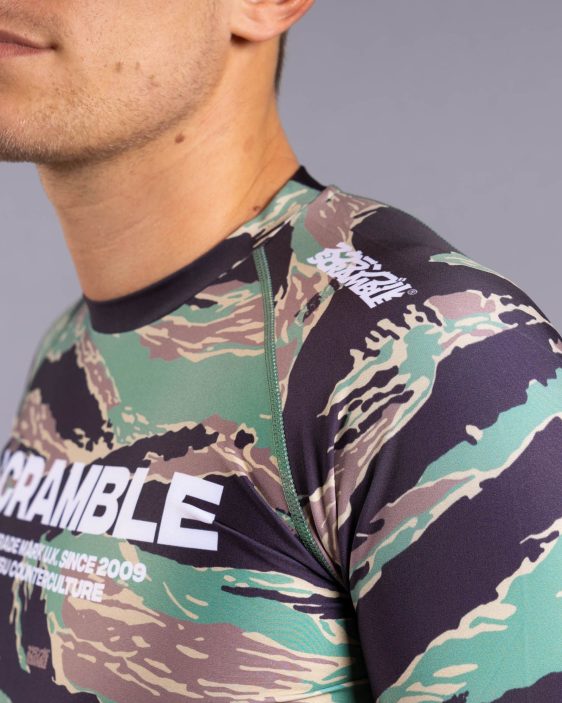 Scramble Base Rashguard - Tiger Camo