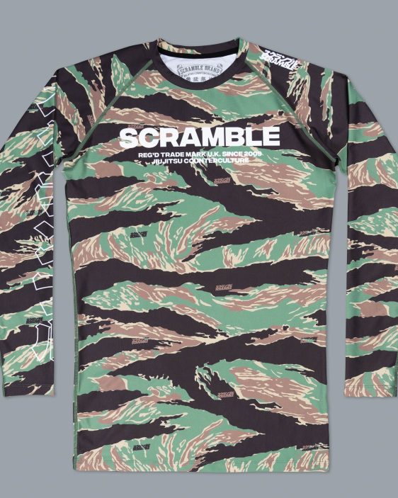 Scramble Base Rashguard - Tiger Camo