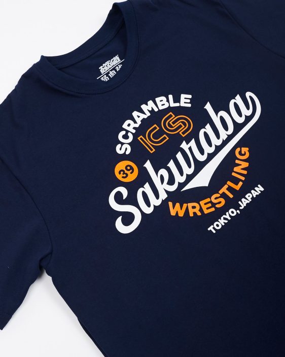 KS x Scramble Wrestling Tee - Navy