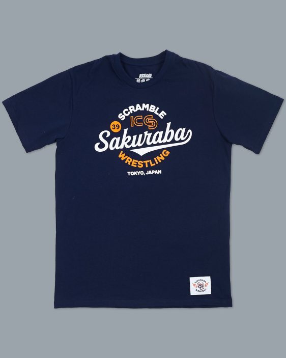 KS x Scramble Wrestling Tee - Navy