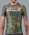 Scramble Tactic Rashguard - Woodland Camo