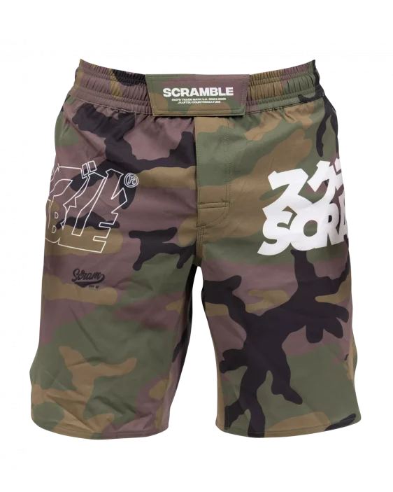 Scramble Base Shorts - Woodland Camo