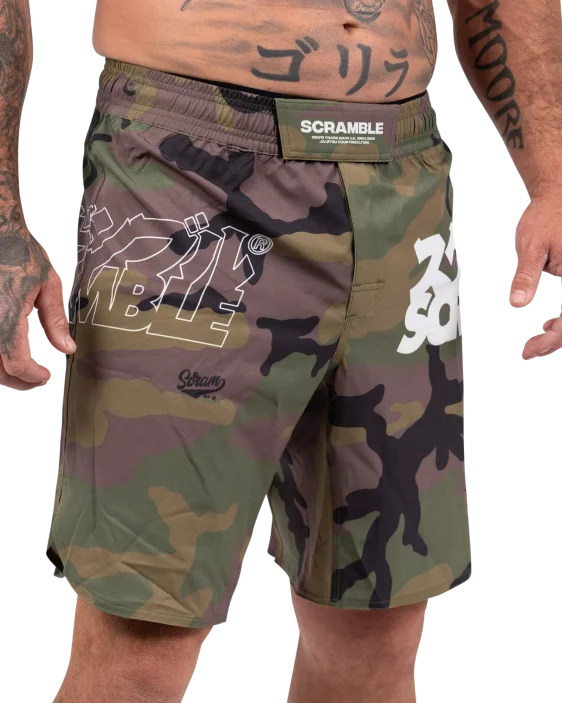 Scramble Base Shorts - Woodland Camo