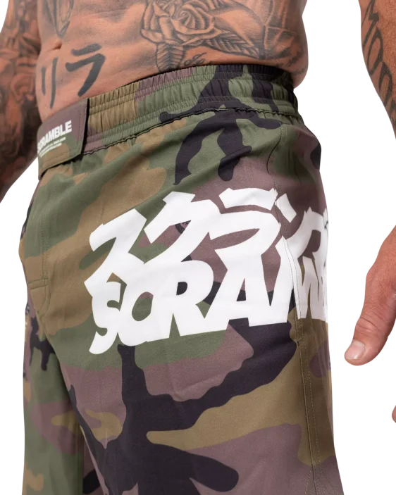 Scramble Base Shorts - Woodland Camo