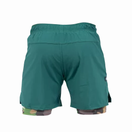 Scramble Combination Shorts - Green / Woodland Camo
