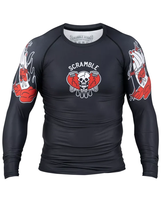 Scramble Peace and Violence Rashguard - Black