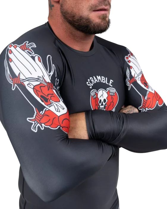 Scramble Peace and Violence Rashguard - Black