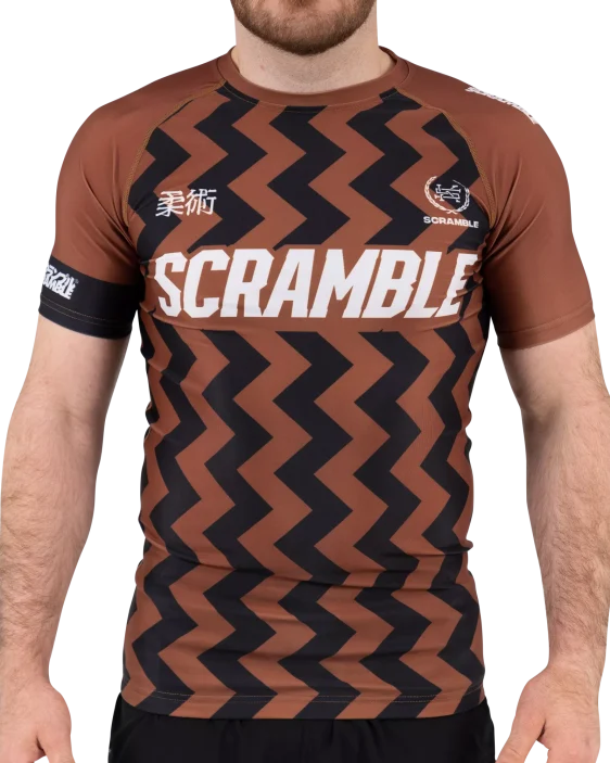 Scramble Ranked Rashguard V5 - Brown