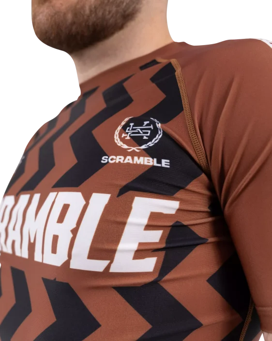 Scramble Ranked Rashguard V5 - Brown