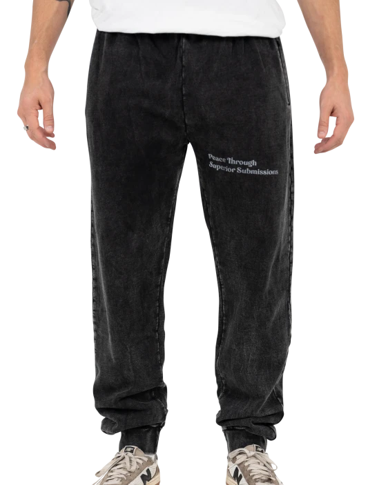 Yin Yang Sweat Pants - Faded Black