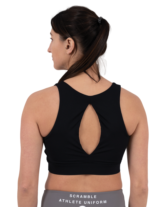 Hearts Sports Bra - Black