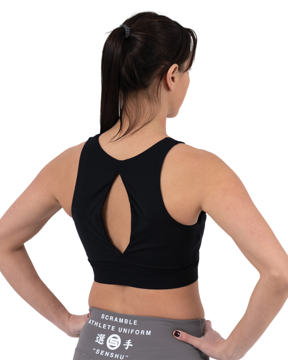 Hearts Sports Bra - Black