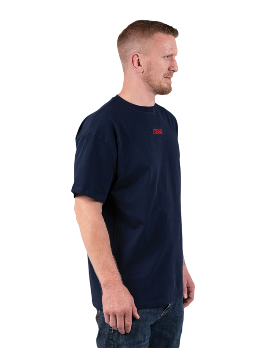 Logo Oversized Tee - Navy