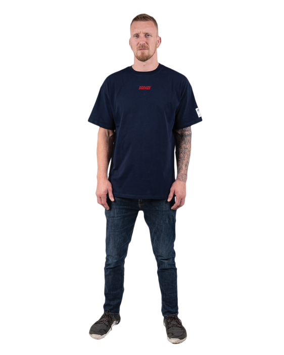 Logo Oversized Tee - Navy