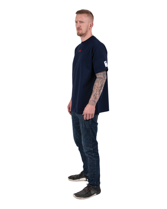 Logo Oversized Tee - Navy