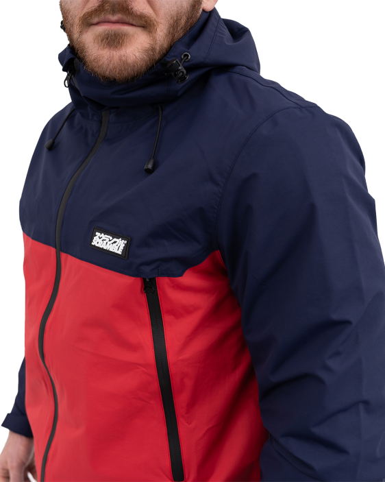 Ame Jacket - Red / Navy