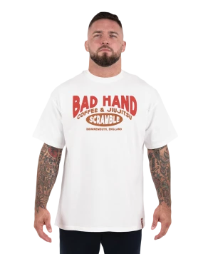 Scramble x Bad Hand Coffee T-Shirt - White