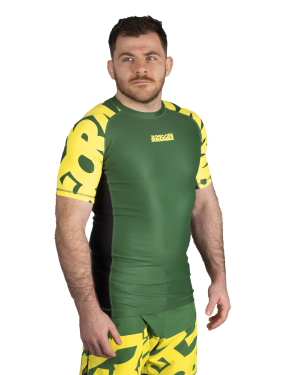 Baka Rashguard - Green & Yellow Baka Rashguard - Green & Yellow