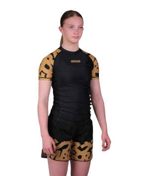 Baka Rashguard - Black/Gold - Kids