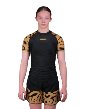 Baka Rashguard - Black/Gold - Kids