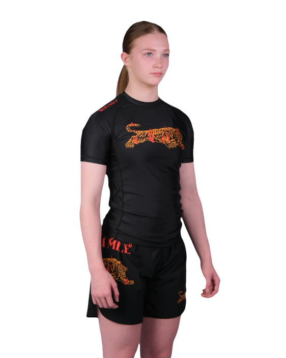 Burning Tiger Rashguard - Kids
