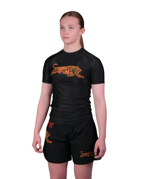 Burning Tiger Rashguard - Kids