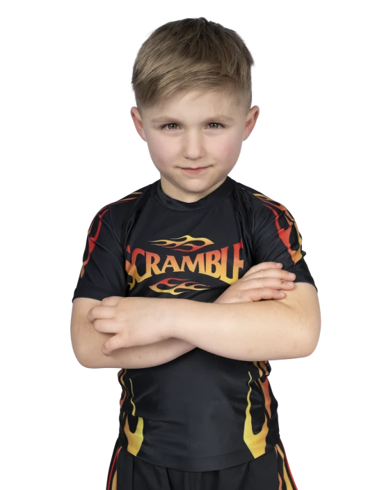 1998 Fire Rashguard Kids - Black 1998 Fire Rashguard Kids - Black