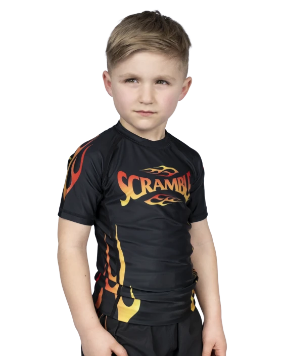 1998 Fire Rashguard Kids - Black 1998 Fire Rashguard Kids - Black