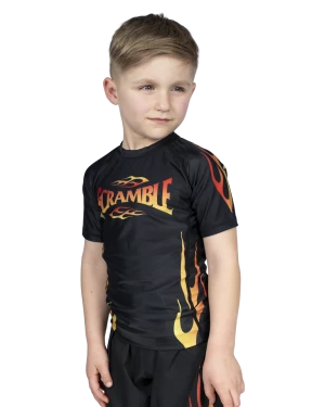 1998 Fire Rashguard Kids - Black