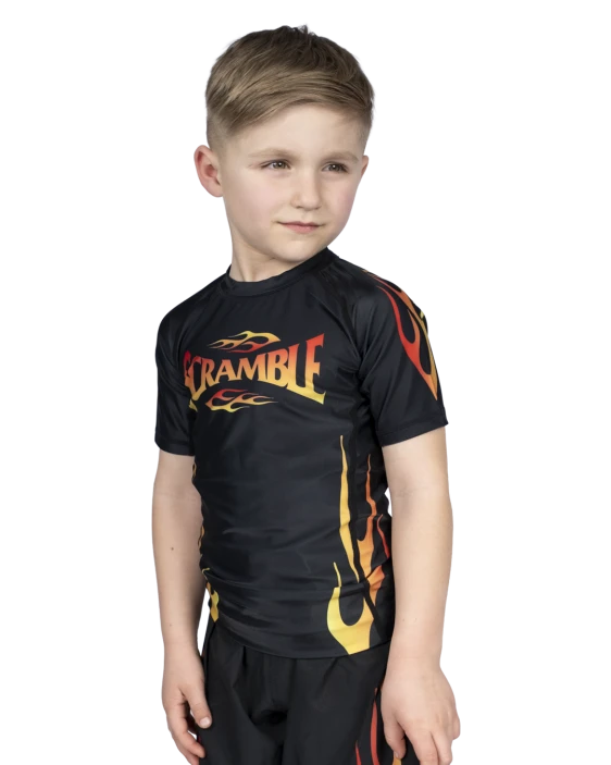 1998 Fire Rashguard Kids - Black 1998 Fire Rashguard Kids - Black