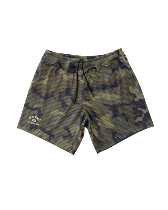 Mesh Hybrid Grappling Shorts - Woodland Camo Mesh Hybrid Grappling Shorts - Woodland Camo