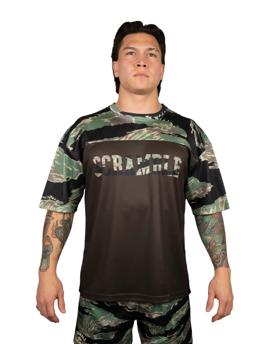 Mesh Hybrid Grappling Top - Tiger Camo Mesh Hybrid Grappling Top - Tiger Camo