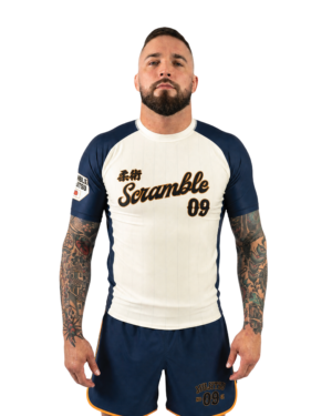 Yakyu Short Sleeved Rashguard - Navy / Ivory