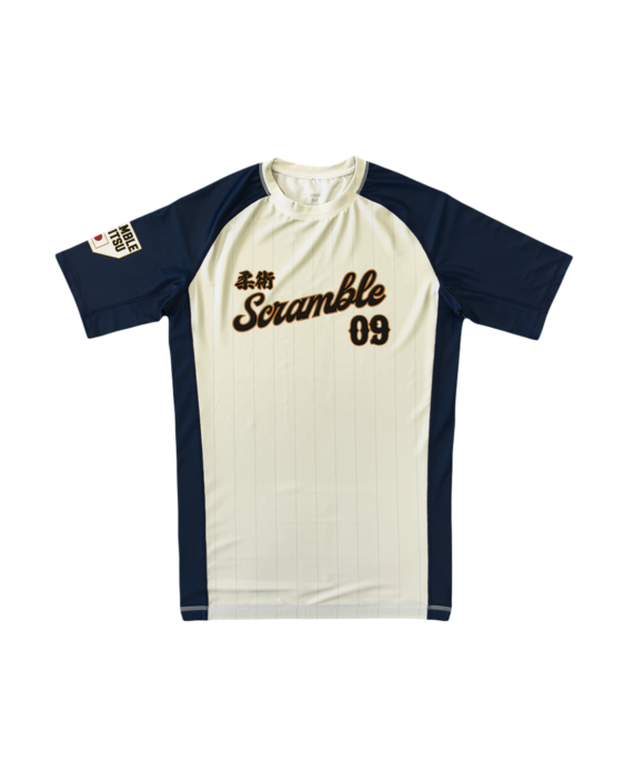 Yakyu Short Sleeved Rashguard - Navy / Ivory