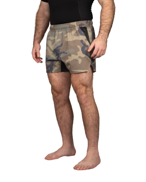 Hakata Training Shorts - Woodland Camo Hakata Training Shorts - Woodland Camo