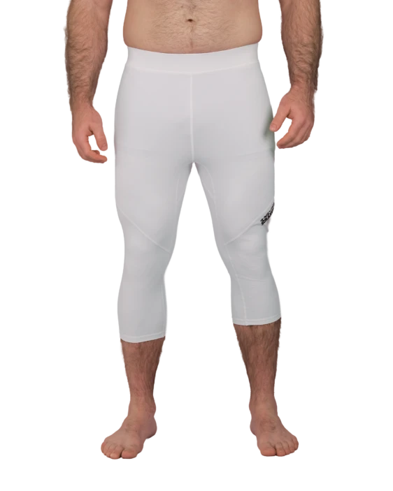 Shinobi 3/4 Length Grappling Tights - White Shinobi 3/4 Length Grappling Tights - White